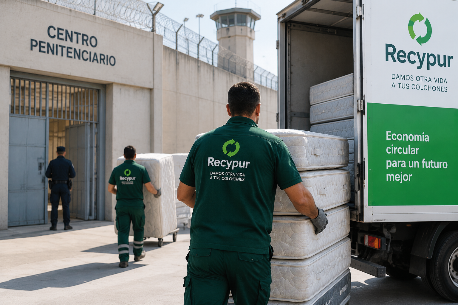 reciclaje de colchones centros penitenciarios