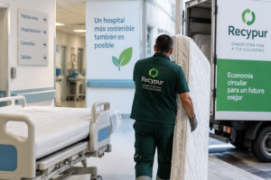 reciclaje de colchones hospitales